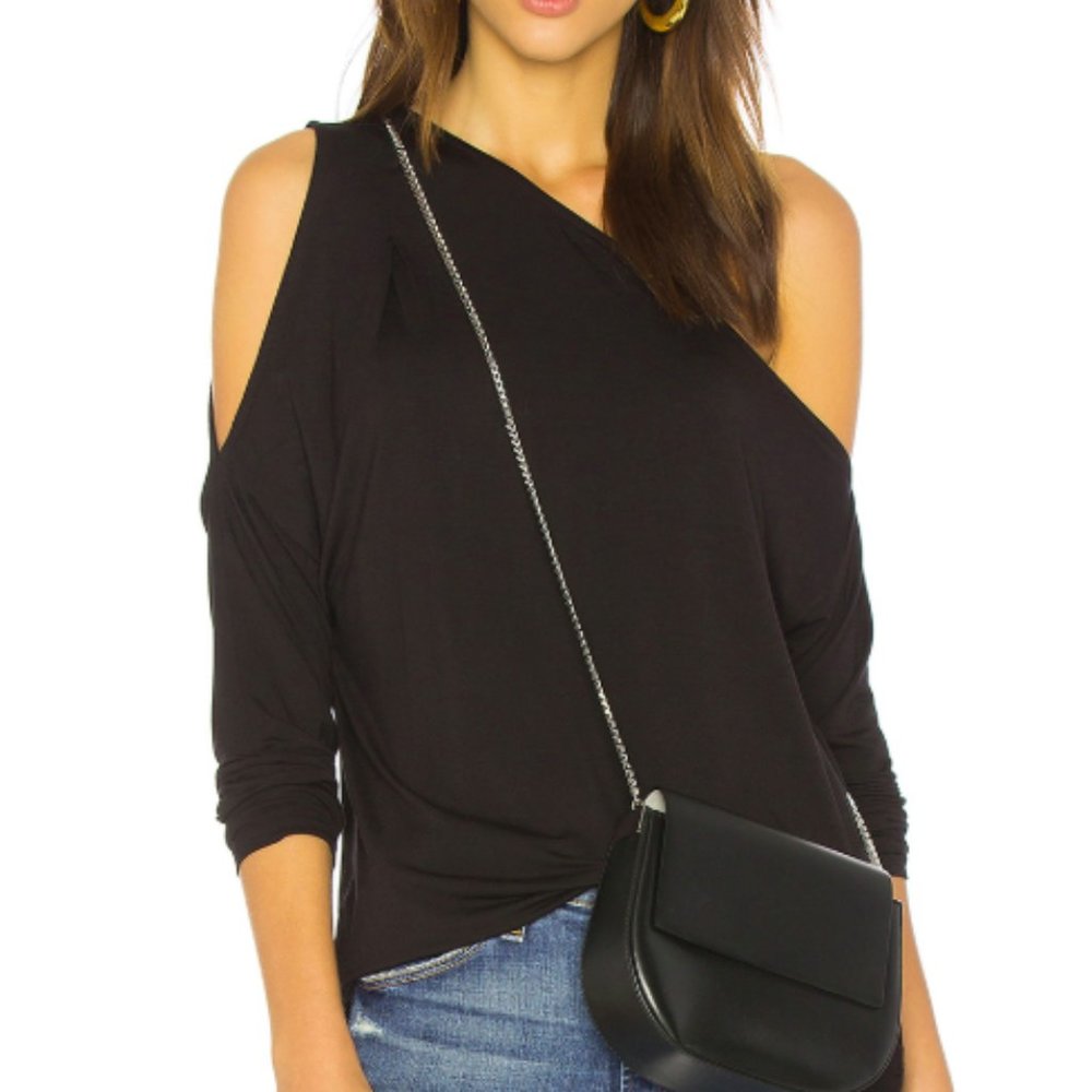 Bamboo Jersey One Shoulder Top